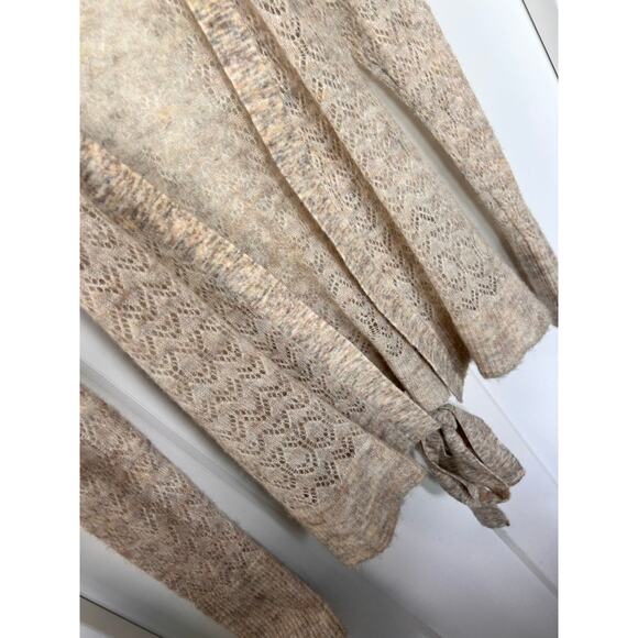 Anthropologie Meadow Rue Women's Wesley Wrap Cardigan Sweater Ivory Size XS - Picture 6 of 13